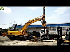 What is the typical power of a hydraulic crawler drilling rig and a rotary pile driver?