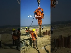 Electric Vibro Pile Hammer Hydraulic Foundation Machine 90 Kw