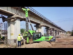 125KN/M 3.8L Low Headroom Piling Rig Engine Displacement Hydraulic Press Pile Machine