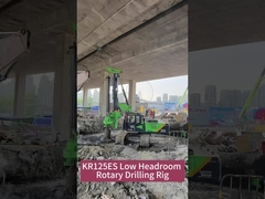 20t Low Headroom Piling Rig 200kN Pullback Force 600mm Drilling Diameter