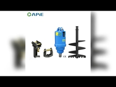Round Hydraulic Earth Drilling Machine With 2 Optional Output Shafts