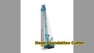 Deep Foundation Trench Cutter 70m Depth