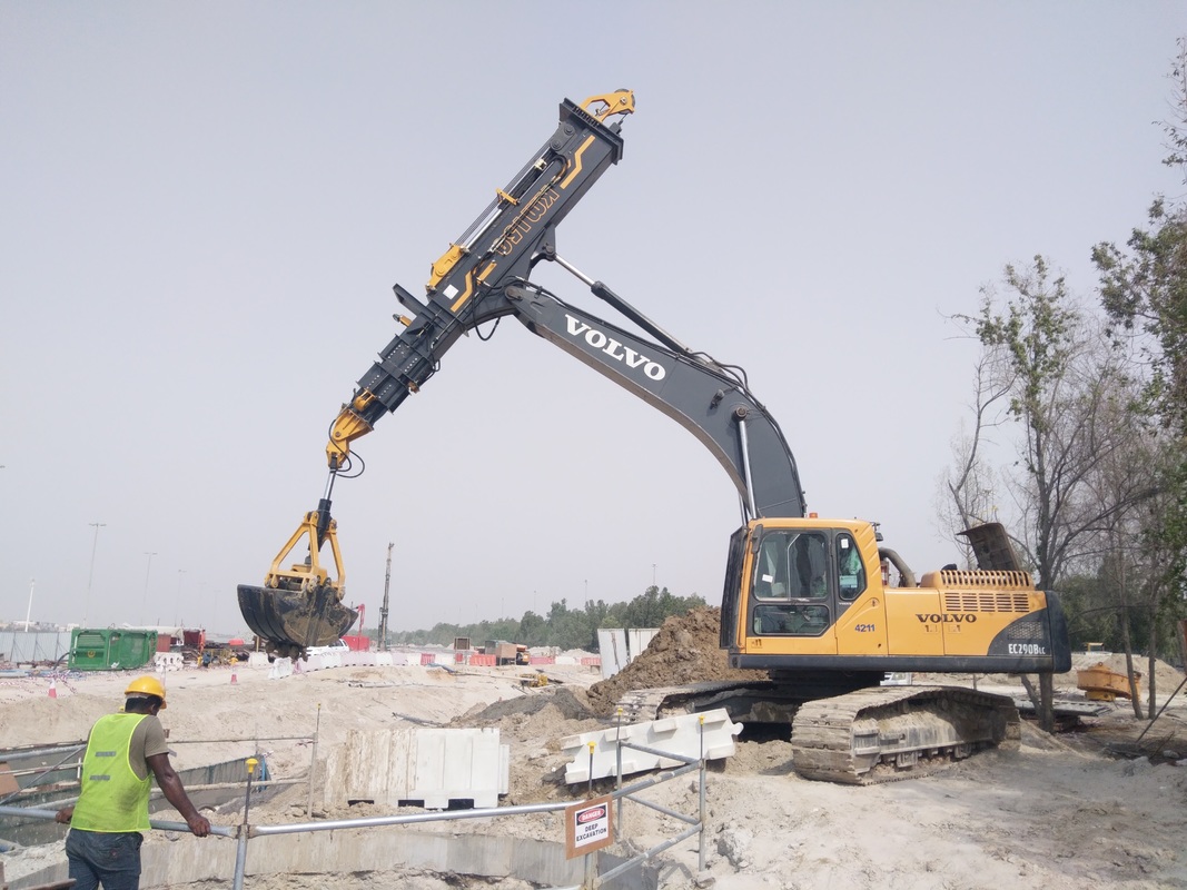 Material Handling Clamshell Max. Hoisting Height 5770mm Clamshell Telescopic Arm for Precise and ...