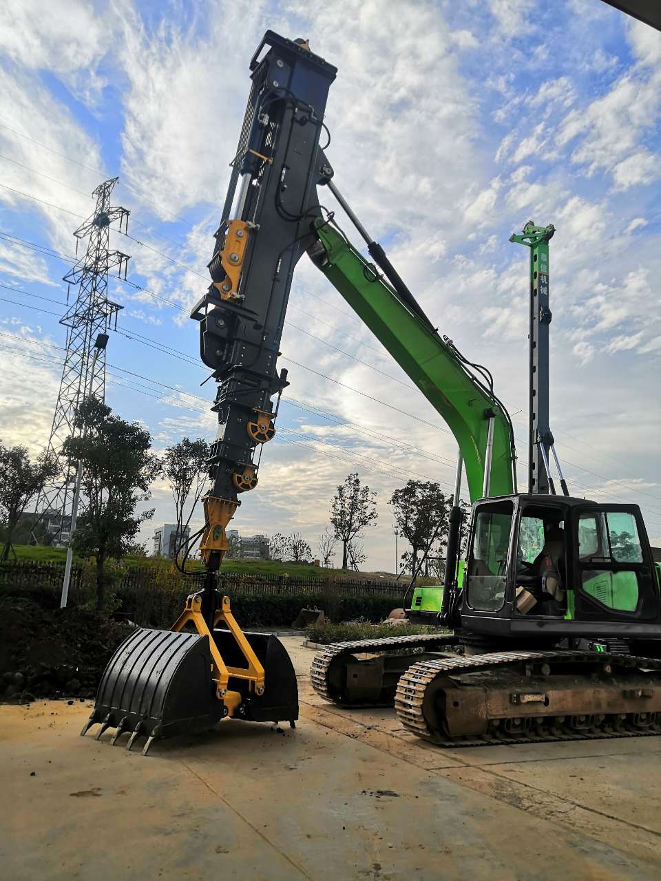 Hydraulic Cylinder Wire Rope System Expandable Clamshell Arm for ...