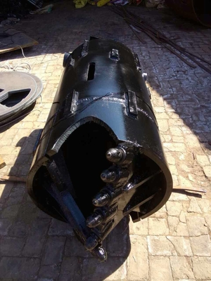Bore Piling Machine Parts Drilling Bucket 12000mm Centrifugal Open Type Double Boom