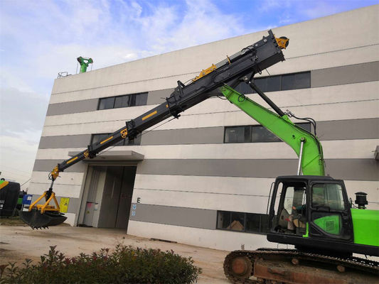 Excavator Long Reach Boom Attachment Clamshell Telescopic Arm For ...