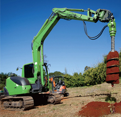 240Bar Hydraulic Earth Auger Attachments For Excavators Drill