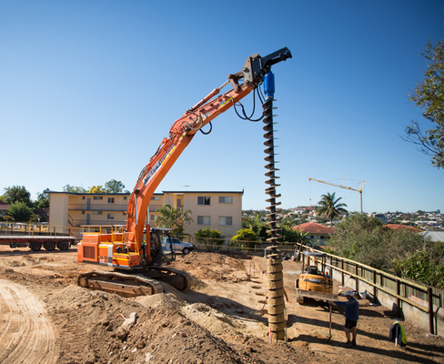 Hydraulic Power Earth Auger Boring Pile Digger Hole Drill Machine Mini Excavator
