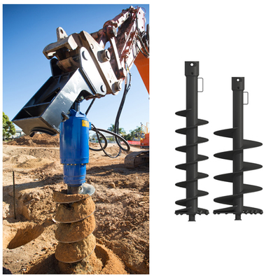 Mini Excavator Deep Hole Ground Auger Post Digger Drilling Single Man