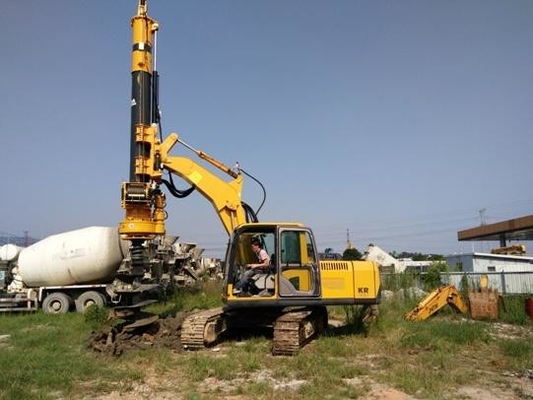 KR50A Hydraulic Rotary Drilling Rig High Power Engine Attachment Soil Borehole