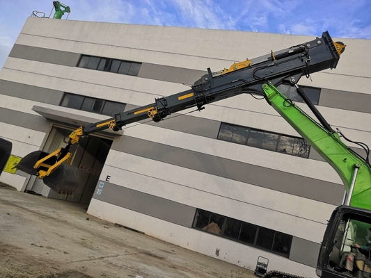 Silver Expandable Clamshell Arm For 15ton Excavator Max.Vertical Digging Radius 6430mm