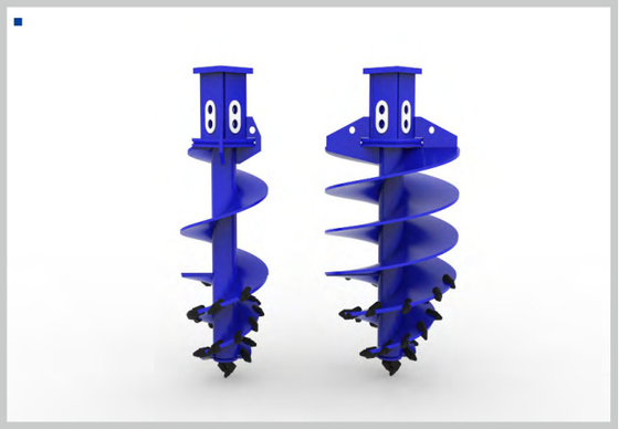 Double Cut Conical Drill Auger Construction Equipment Parts 1000mm 1200mm