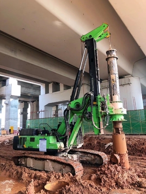 Hydraulic Low Headroom Drilling Rig KR300ES 1800mm Diameter Foundation 320kN.M