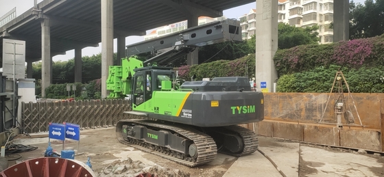 600mm Drilling Tight Access Piling Rig With 30rpm Rotary Speed 8.5m