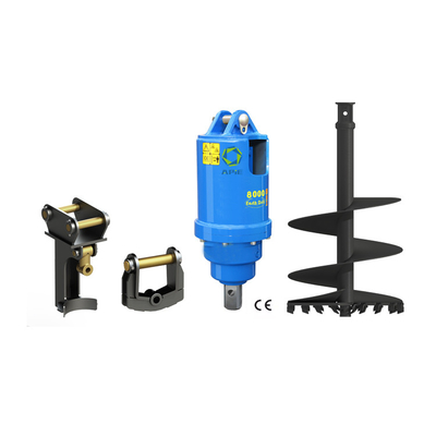 Multi Functional Hydraulic Earth Digger Flow 70-150 Lpm Torque 2717-8152 Nm