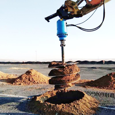 Hydraulic Digger Concrete Auger For Dirty Sandstons Farm 1000Mm Soil Auger Drill