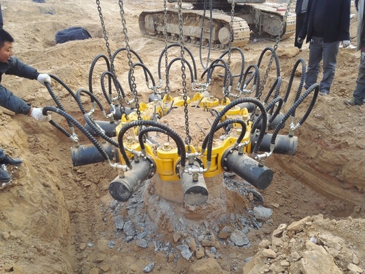 Excavator Hydraulic Pile Cutter Tools That Can Quickly Cut Pile Head For Cutting Various Forms O