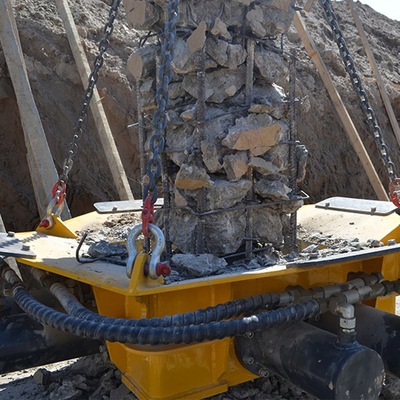 KP500S Hydraulic Pile Driving Machine 400-500mm Pile Length 34.3 MPa Max Crowd Pressure