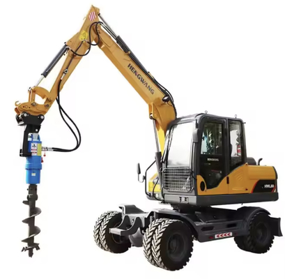 Hot Selling APIE Professional Screw Mini Excavator Pile Driver Drilling Parts Ground Hole Drill Earth Auger