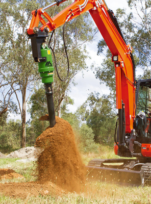 Earth Auger 8000 Nm For 10-20 Tons Loader Excavators