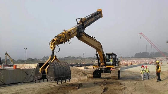 15-36 Ton Excavator Attachment Best Quality Customized Clamshell Telescopic Arm For Excavator