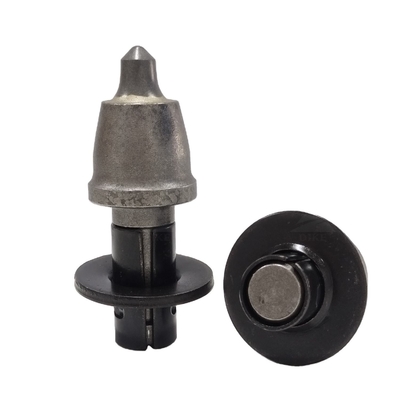 32mm Conical Round Shank Bits 19mm Rock Auger Bullet Teeth For Piling Drilling Rig