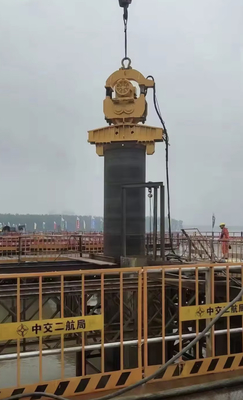 Wholesale Hydraulic Tilting 13 Ton 45KW Excavator Side Grip Sheet Pile Driving Vibro Hammer Price