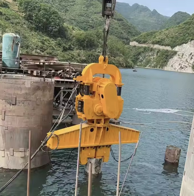 Construction Vibro Hammer APZ60A Electric Vibrating Sheet Pile Drivers For Sale