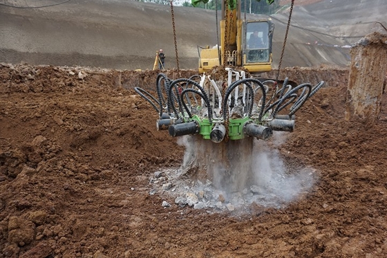 Good Quality Guardrail Pile Driver Concrete Round Piles Head Cutter Small Hydraulic Concrete Breaker