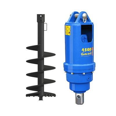 6-8 T Excavator Hydraulic Earth Digger With 75mm Square Output Shaft Heavy Duty Digging