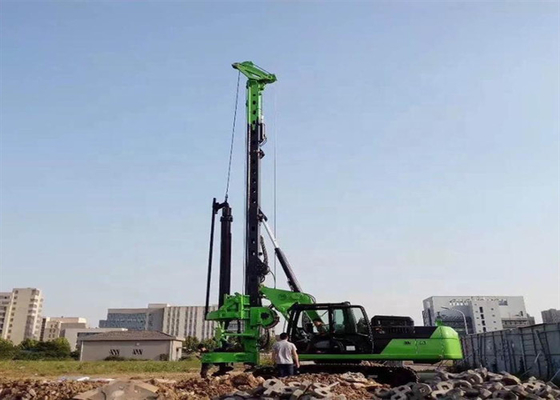90kNm Large Percussion Hydraulic Pile Machine Crawler Crawler Pile Driver  36m