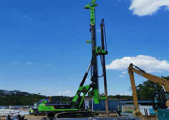 220kNm 28rpm Hydraulic Earth Rotary Crawler Mounted Drill Rig Machine