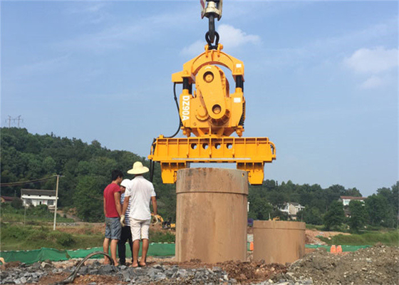 Hydraulic Sheet Pile Excavator Mounted Vibro Hammer For Cranerough 300KW