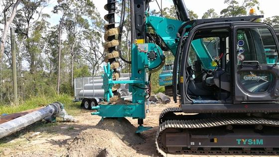 Hydraulic Long Spiral Auger Rotary Drilling Rig CFA KR80M Pile Driving ...